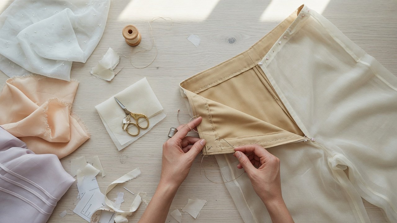 Comment doubler un pantalon transparent étape par étape (même si tu n’es pas une couturière chevronnée)