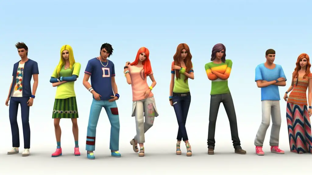 options de personnalisation des sims sur Sims 3